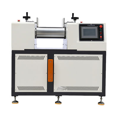 comprar Misturador de dois rolos com funil de aço inoxidável SUS304, espaçamento ajustável dos rolos e misturador de alta velocidade para mistura de borracha online manufacture