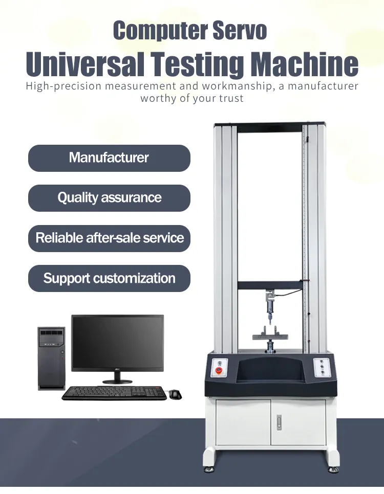 Máquina de ensaio hidráulico de servo universal de plástico de coluna dupla para ensaio de resistência à tração 0