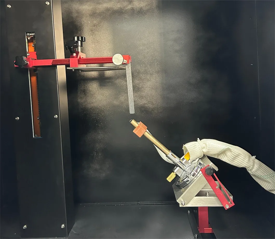 Laboratório UL94 Aparelho de ensaio de chama Teste de câmara de combustão para plástico 4