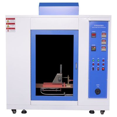 Teste de combustão de chamas de câmara de teste de fio brilhante de teclado Peças de trabalho Teste de inflamabilidade vertical